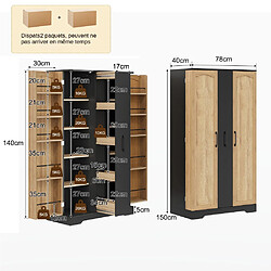 ByteLike Armoire haute de cuisine 150 × 78 × 40 cm pas cher