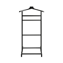 Pegane Valet de nuit en bambou laqué noir - L. 48 x H. 97 x P. 36 cm pas cher