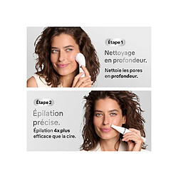 Braun Face SE810 - Épilateur visage 2 en 1 et brosse nettoyante - Gris - Waterproof pas cher