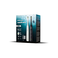 Avis Philips Sonicare 5500 HX7119/02 - Brosse à dents sonique rechargeable - 2 manches - Étui de voyage