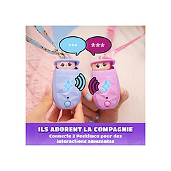 SPIN MASTER Peekimo Violet - Jouet animal interactif portable - Rose pas cher