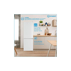 Acheter Réfrigérateur combiné 60cm 322l nofrost blanc - INK25323W4E - INDESIT