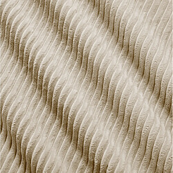 modfu Canapé d'angle modulaire beige en corduroy 208x178x70 cm sans montage pas cher