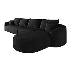Acheter modfu Canapé d’angle droit 336 cm 5 places noir, sans montage