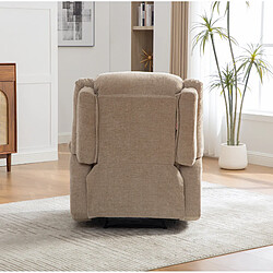 Acheter modfu Fauteuil relax électrique massage chauffant, chenille, beige clair