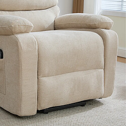 modfu Fauteuil releveur électrique massage et chaleur, beige clair pas cher