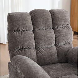 modfu Fauteuil relax électrique pivotant 360° gris, massage et chaleur pas cher