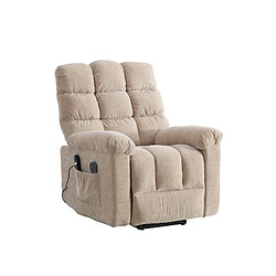 Acheter modfu Fauteuil relax électrique releveur, massage et chaleur, beige clair