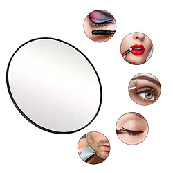 Avis INF Miroir de Maquillage Grossissant 20x - Miroir Cosmétique Portable Noir à Ventouses