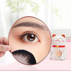 INF Miroir de Maquillage Grossissant 20x - Miroir Cosmétique Portable Noir à Ventouses pas cher
