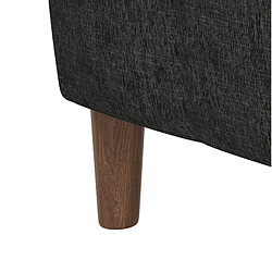 modfu Canapé d’angle L 3 places avec rangement, gris foncé pas cher