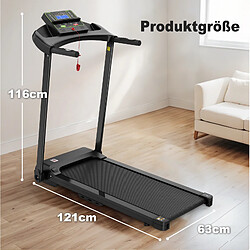 Acheter MIVRAY Tapis de course pliable 12 km/h LED App noir