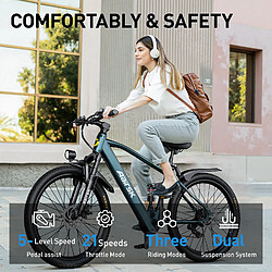 Vélo Électrique Aairsk Gt900, Déverrouillage Nfc, 36 V, 13 Ah, Vert pas cher