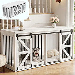 Acheter HOMAIRE Cage pour chien, blanche, en blanc 160 x 60 x 75 cm