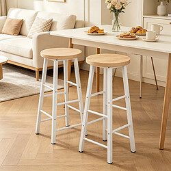 Avis HOMAIRE Chaise de jardin en beige et métal beige 30 x 30 x 71 cm