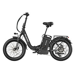 Vélo Électrique Pliable Cadre Ouvert Wildeway FW11S, 48V 35Ah, Pneus 20", Noir pas cher