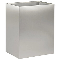 Avis vidaXL Cache-pot de jardin 2 pc Argenté 40 x 30 x 40 cm