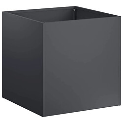 Avis vidaXL Cache-pot de jardin 2 pc Anthracite 45 x 45 x 45 cm