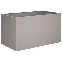 Avis vidaXL Cache-pot de jardin Rouillé 80 x 50 x 50 cm Acier patiné