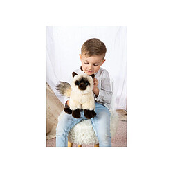 Avis GIPSY TOYS Peluche chat siamois assis - 28 cm - Yeux bleus