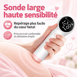 Acheter PORSILD FINESSTIQUE Babyphone Sonore Fœtal 3,0 MHz Haute Sensibilité avec Écran LED, Moniteur de Fréquence Cardiaque Fœtale, Portable, Gel Inclus