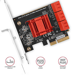 Avis Axagon Carte contrôleur SATA PCIe - 6 ports