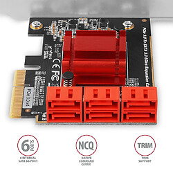 Acheter Axagon Carte contrôleur SATA PCIe - 6 ports