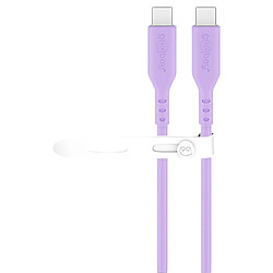 Avis Goobay Câble USB-C mâle-mâle - 1,5 m - Violet