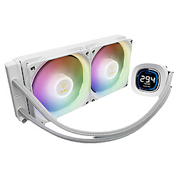 Avis Gamdias Kit watercooling AIO Aura GL Digital - 240 mm - Blanc