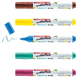 Acheter Edding Feutres textiles Funtastics - 5 pièces