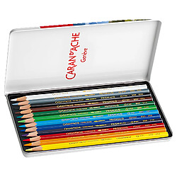 Caran d'Ache Crayons aquarellables Prismalo - 12 crayons pas cher