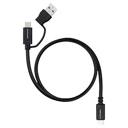 Avis Nanocable Câble USB-C 3.2 Gen 2 - 1 m - Noir