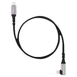 Avis Nanocable Câble coudé USB-C - 2 m - Noir