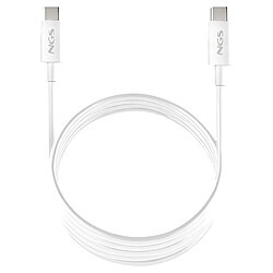 Avis Ngs Câble USB-C mâle-mâle Zyro - 1 m - 60 W - Blanc