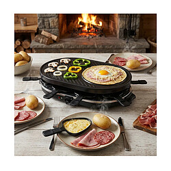 Appareil à raclette 8 personnes 1200w - ON1035N - ONLI pas cher