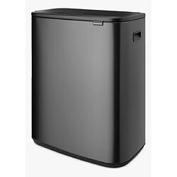 Brabantia Poubelle de tri sélectif Bo Touch Bin - 60 L - Gris pas cher