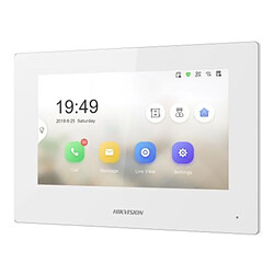 Avis Hikvision DS-KH6320-LE1 - Moniteur interphone vidéo 7" tactile - Blanc