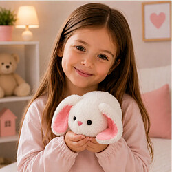 Avis Lean Toys Lapin en Peluche Lapin aux Longues Oreilles Peluche Doudou Blanc 16 cm