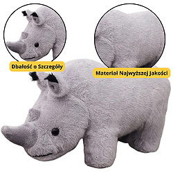 Avis Lean Toys Peluche Rhinocéros Peluche Doudou Gris 30cm
