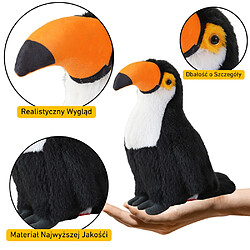 Avis Lean Toys Peluche Oiseau Toucan Peluche Mascotte Doudou Blanc 35cm