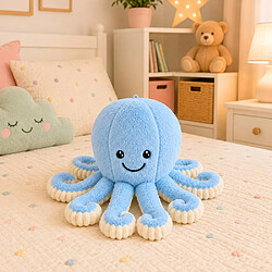 Lean Toys Poulpe en peluche peluche douce tentacules élastiques bleu 50 cm pas cher