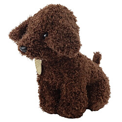 Avis Lean Toys Chien Caniche Dans Un Sac À Fermeture Velcro Peluche Doudou Marron Foncé