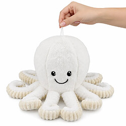 Acheter Lean Toys Poulpe en peluche peluche avec ventouse blanche 16 cm