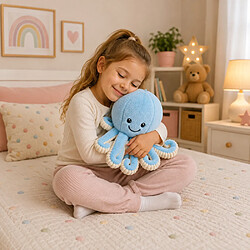 Avis Lean Toys Poulpe en peluche peluche douce tentacules élastiques bleu 50 cm
