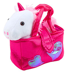 Avis Lean Toys Peluche Douce Licorne À Emporter Dans Un Sac Blanc 25cm