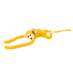 Acheter Lean Toys Peluche Singe avec Bébé Jaune 70 cm