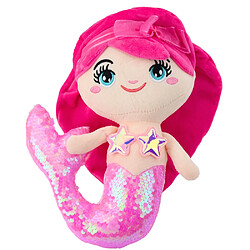 Avis Lean Toys Sirène en peluche Doudou Queue À Sequins Rose Clair 28cm