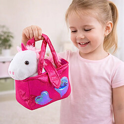 Acheter Lean Toys Peluche Douce Licorne À Emporter Dans Un Sac Blanc 25cm