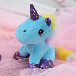 Avis Lean Toys Licorne en peluche porte-clés anneau métallique bleu 12cm