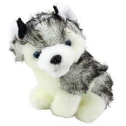 Avis Lean Toys Chiot Husky dans un sac peluche mascotte doudou blanc et gris